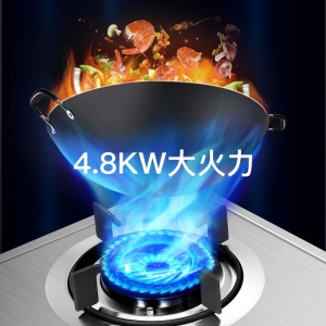 康佳（KONKA）燃气灶双灶具 4.8KW天然气双灶 家用大火力台式/嵌入式不锈钢灶台 JZT-G420Y（天然气）